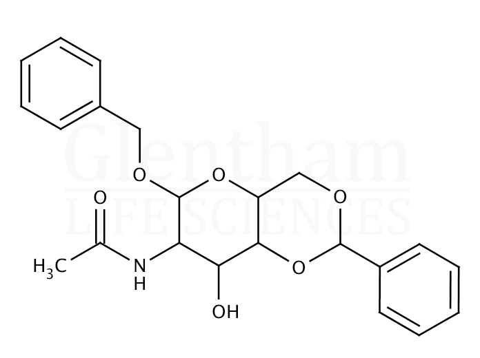 Structure for Benzyl 2-acetamido-4,6-O-benzylidene-2-deoxy-a-D-galactopyranoside