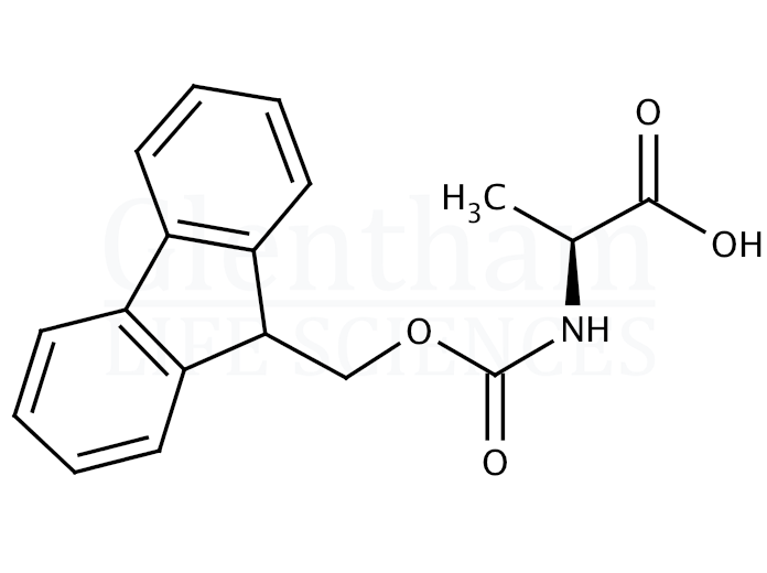 Structure for Fmoc-Ala-OH (35661-39-3)