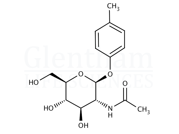 Structure for 4-Methylphenyl 2-acetamido-2-deoxy-b-D-glucopyranoside