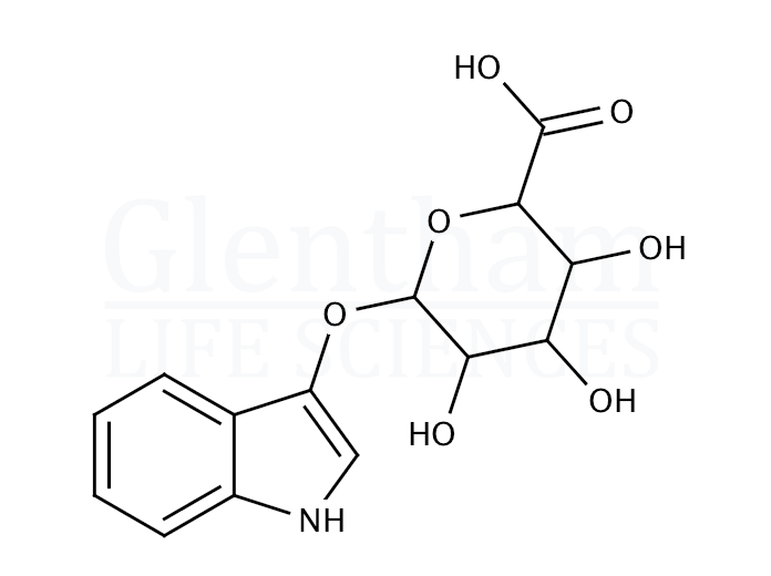 Indoxyl β-D-glucuronide cyclohexylammonium salt Structure