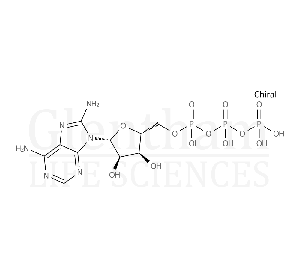8-Aminoadenosine-5''-O-triphosphate Structure