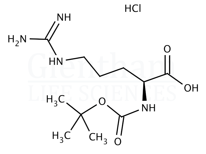 Structure for Boc-Arg-OH hydrochloride    (35897-34-8)