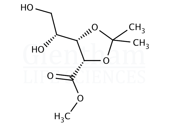 Methyl 3,4-O-isopropylidene-D-lyxonate Structure