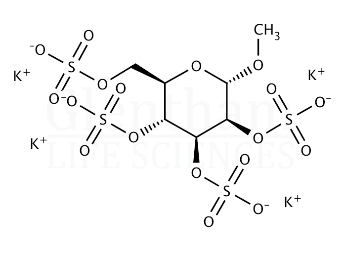 Methyl a-D-mannopyranoside 2,3,4,6-tetrasulfate potassium salt Structure