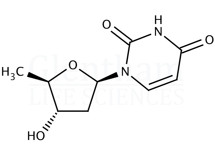 2'',5''-Dideoxyuridine Structure
