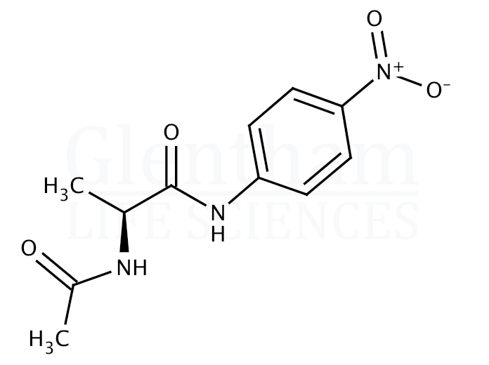 Structure for Acetyl-L-alanine 4-nitroanilide (35978-75-7)