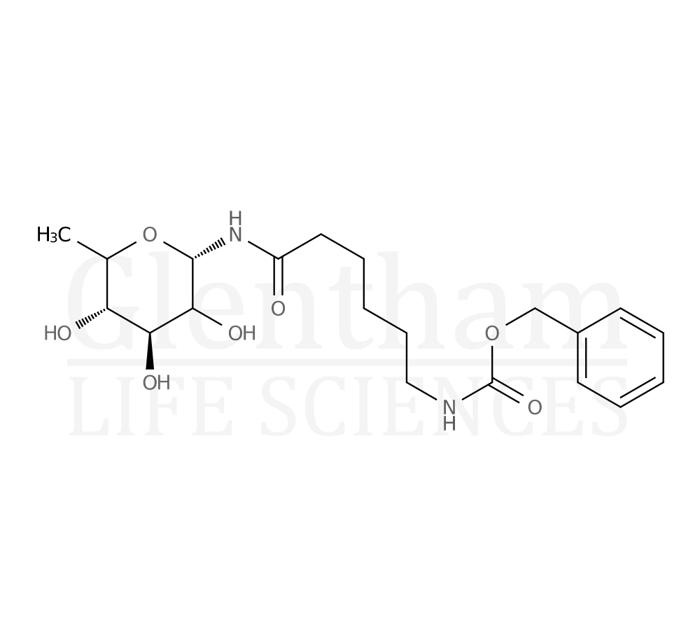 N-[(ε-Benzyloxycarbonylamino)caproyl]-β-L-fucopyranosylamine Structure