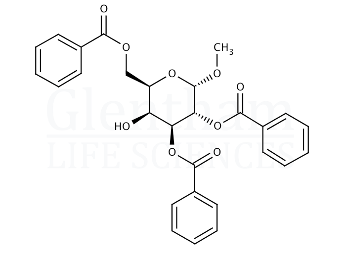 Methyl 2,3,6-Tri-O-benzoyl-α-D-galactopyranoside Structure
