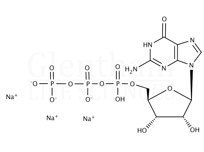 Guanosine 5''-triphosphate sodium salt hydrate Structure