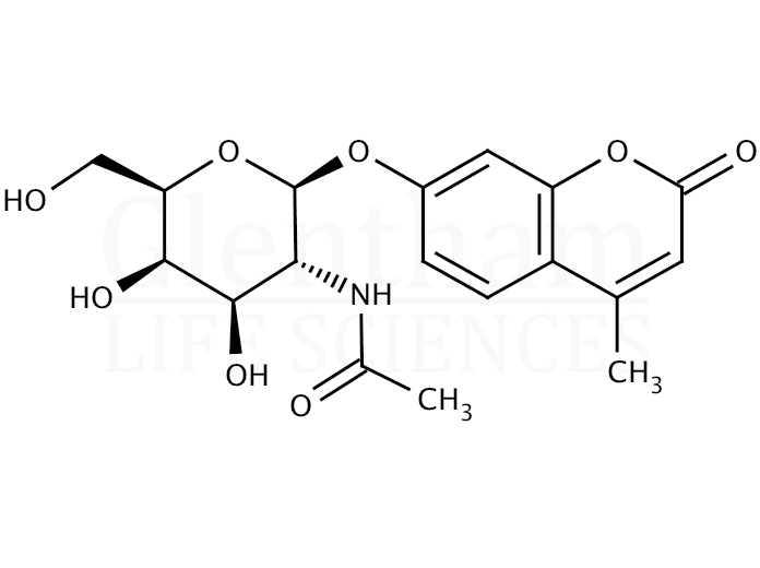 4-Methylumbelliferyl 2-acetamido-2-deoxy-b-D-galactopyranoside Structure