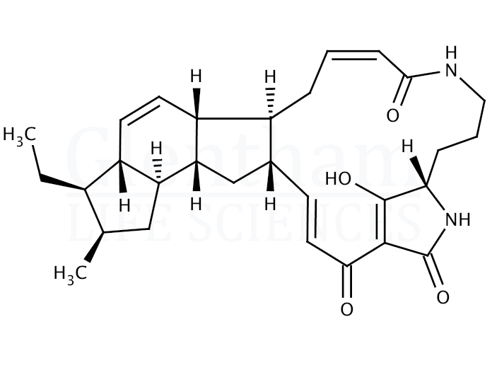 Structure for Ikarugamycin