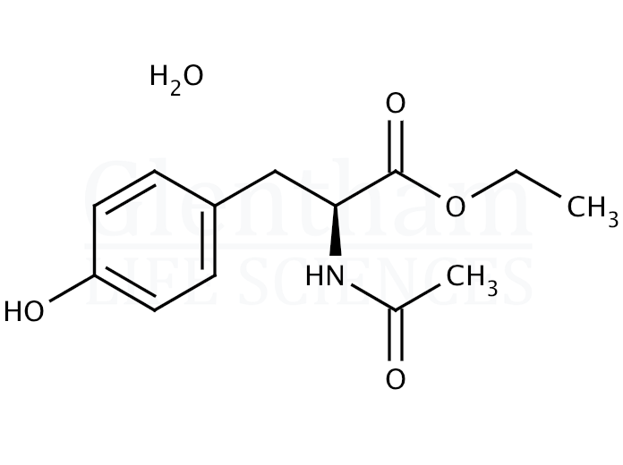 Structure for N-Acetyl-L-tyrosine ethyl ester monohydrate