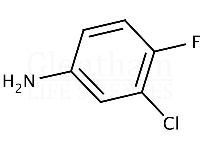 Structure for  3-Chloro-4-fluoroaniline  (367-21-5)