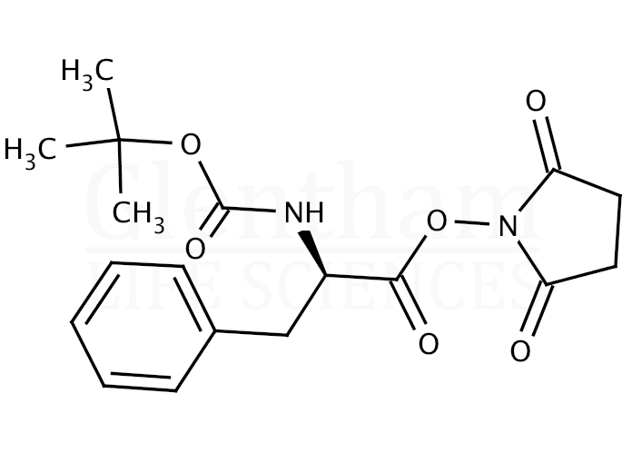 Structure for Boc-D-Phe-OSu  (3674-18-8)