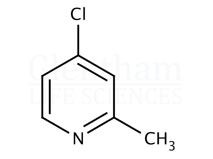 4-Chloro-2-methylpyridine (4-Chloro-2-picoline) Structure