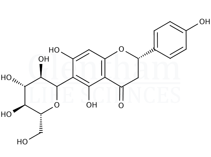 Naringenin-6-C-glucoside Structure