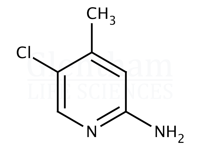 2-Amino-5-chloro-4-picoline (2-Amino-5-chloro-4-methylpyridine) Structure