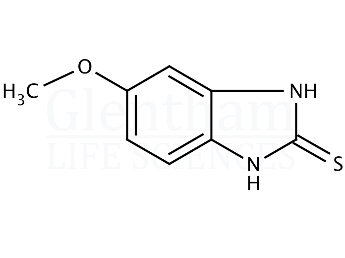 Structure for 2-Mercapto-5-methoxy-1H-benzimidazole