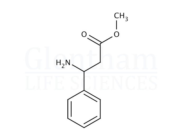 Structure for  Methyl (3S)-3-Amino-3-phenylpropanoate  (37088-66-7)