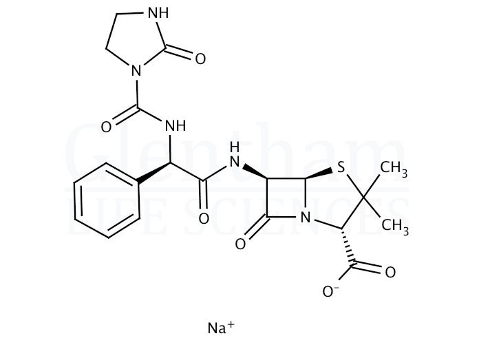 Structure for Azlocillin sodium salt (37091-65-9)