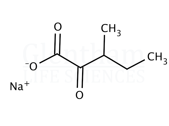 (±)-3-Methyl-2-oxovaleric acid sodium salt Structure