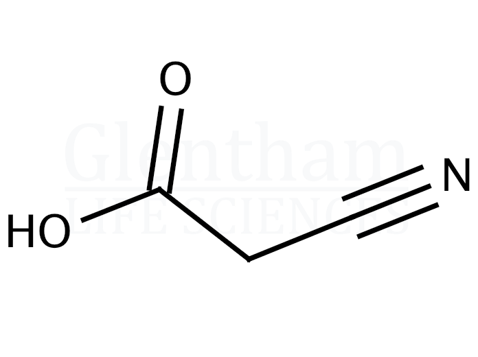 Cyanoacetic acid Structure