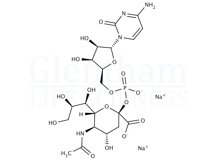 Structure for CMP-N-acetylneuraminic acid sodium salt