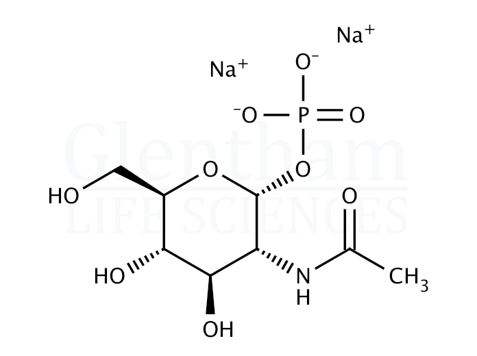 N-Acetyl-D-glucosamine-1-phosphate disodium salt Structure