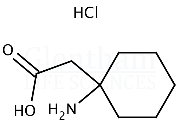 Structure for 2-(1-Aminocyclohexyl)acetic acid hydrochloride (37631-99-5)