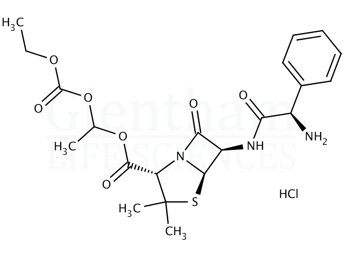 Structure for Bacampicillin hydrochoride (37661-08-8)