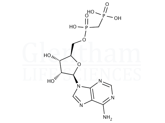Adenosine 5′-(α,β-methylene)diphosphate Structure