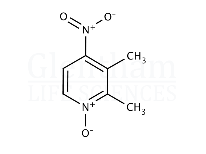 2,3-Dimethyl-4-nitropyridine-N-oxide Structure