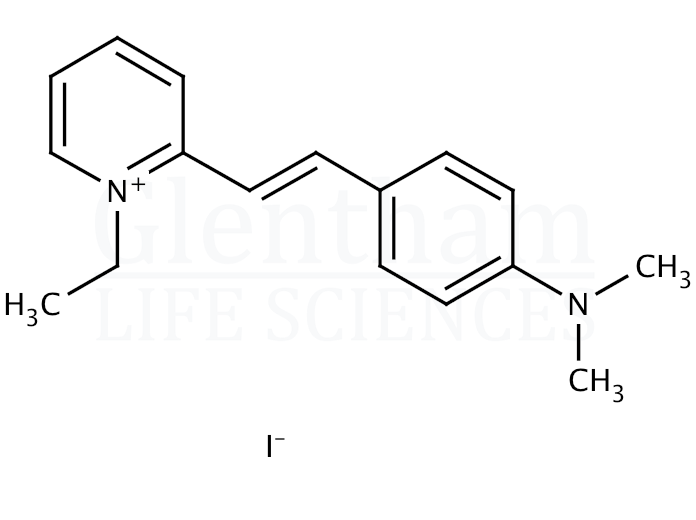2-[4-(Dimethylamino)styryl]-1-ethylpyridinium iodide Structure