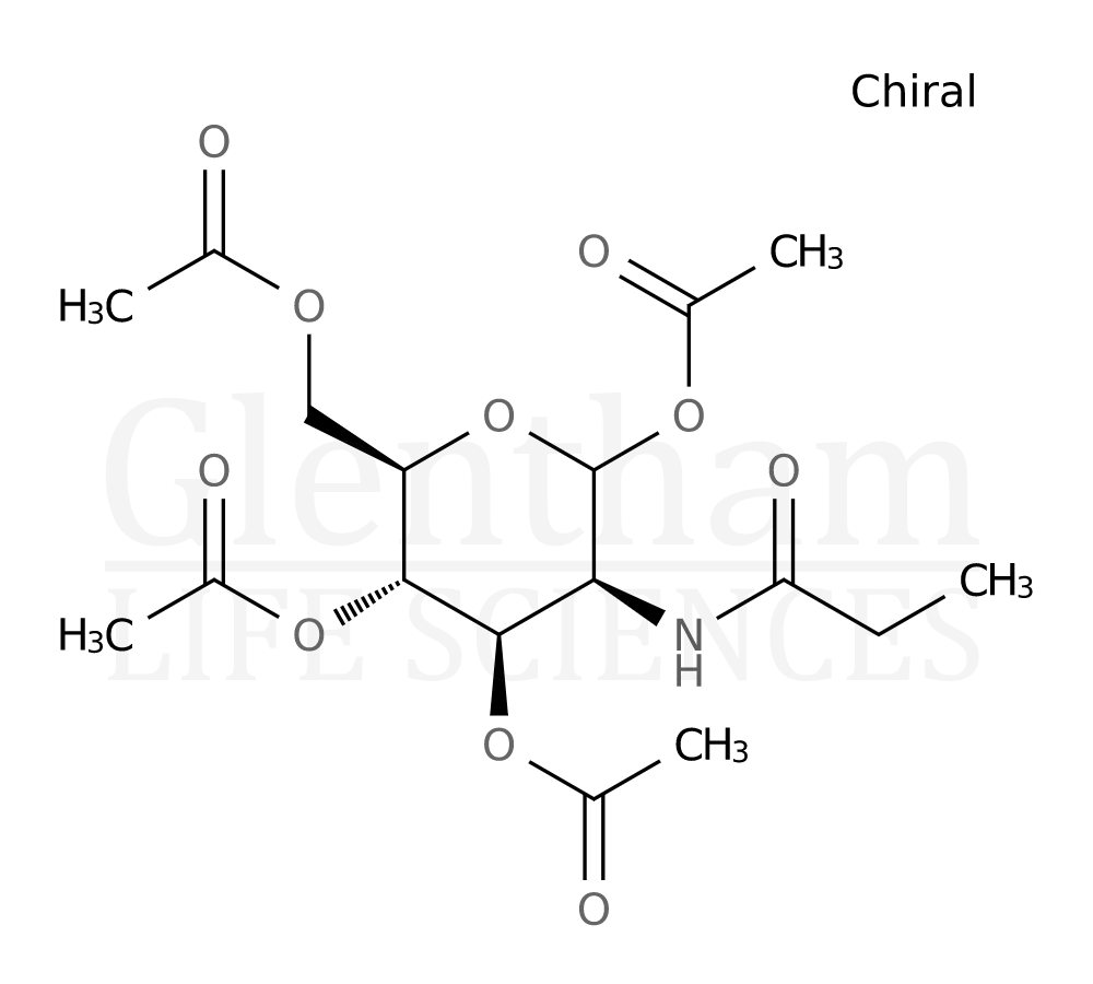 Structure for  1,3,4,6-Tetra-O-acetyl-N-propanoyl-D-mannosamine  (379219-32-6)