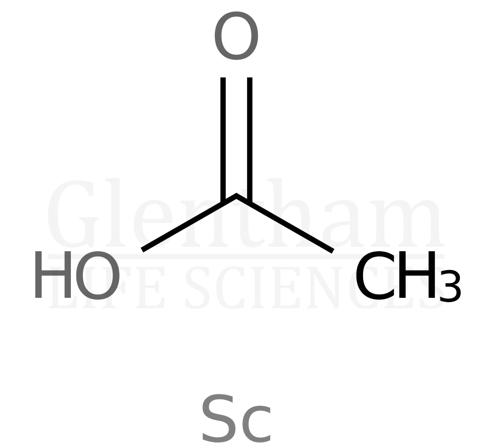 Structure for Scandium acetate hydrate, 99.9%