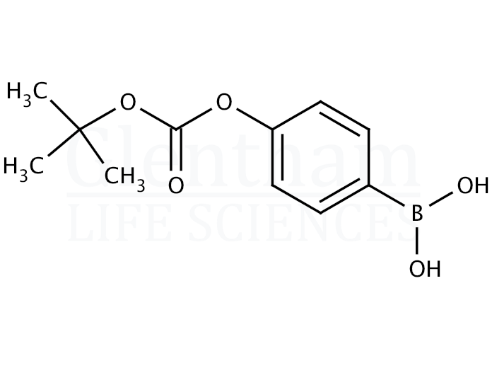 4-tert-Butoxycarboxyphenylboronic acid Structure