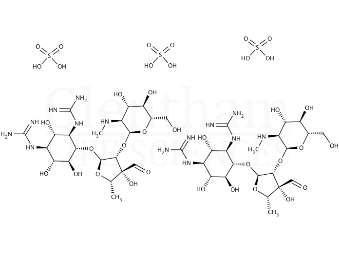 Structure for Streptomycin sulfate salt (3810-74-0)