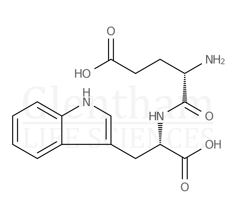 L-a-Glutamyl-L-tryptophan Structure