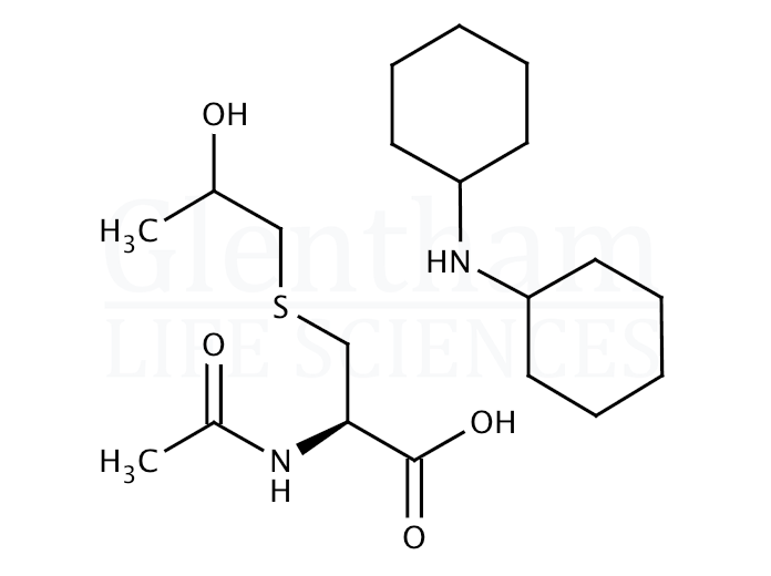 N-Acetyl-S-(2-hydroxypropyl)cysteine dicyclohexylammonium salt Structure