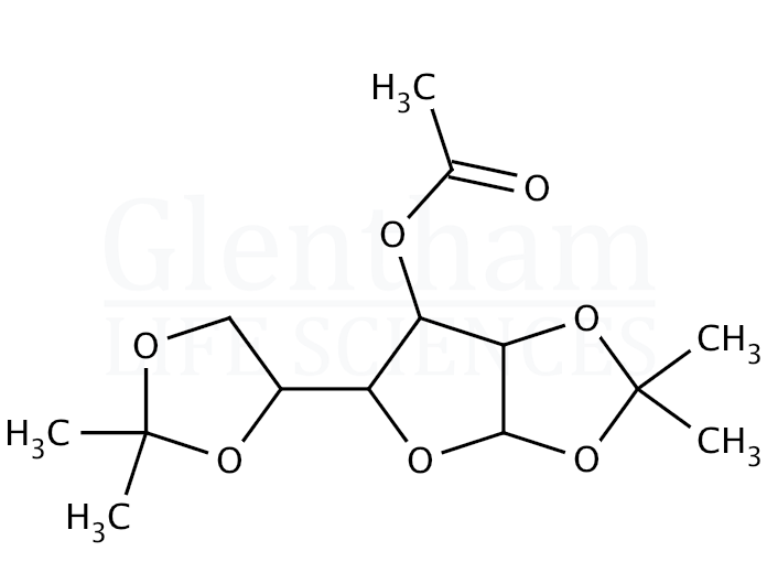 3-Acetyl-1,2:5,6-di-O-isopropylidene-α-D-galactofuranose Structure