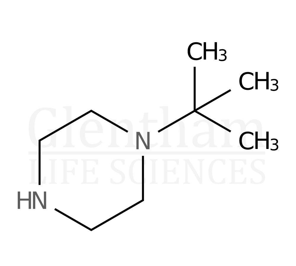 Structure for 1-tert-butylpiperazine