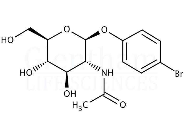 Structure for 4-Bromophenyl 2-acetamido-2-deoxy-b-D-glucopyranoside