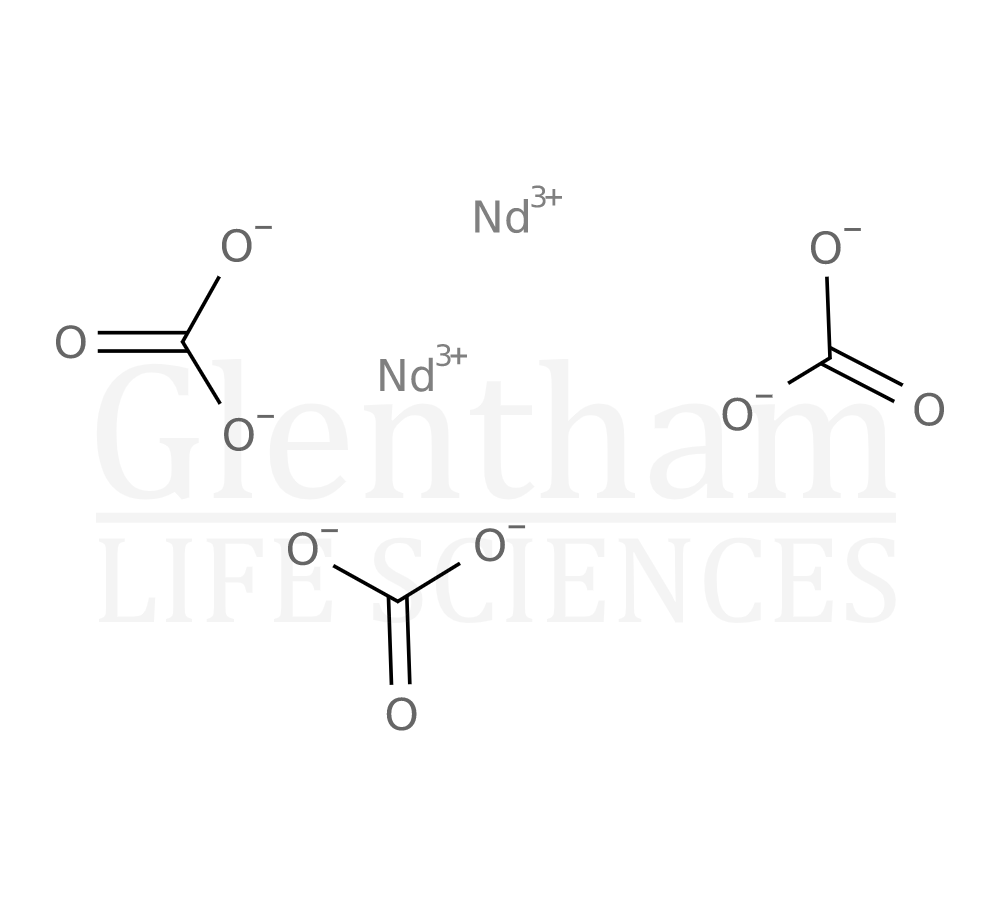 Neodymium carbonate hydrate, 99.999% Structure