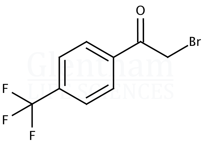 2-Bromo-4′-(trifluoromethyl)acetophenone  Structure