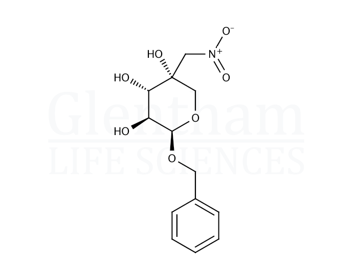 Benzyl 4-C-nitromethylene-β-D-arabinopyranoside Structure