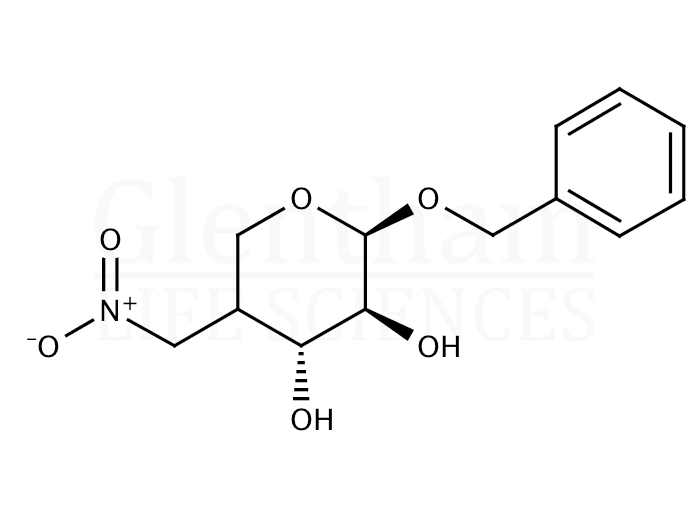 (4R,4S)-Benzyl-4-deoxy-4-C-nitromethyl-β-D-arabinopyranoside Structure