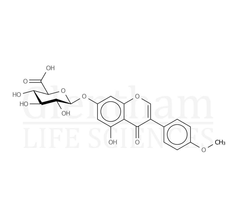 Biochanin A b-D-glucuronide Structure