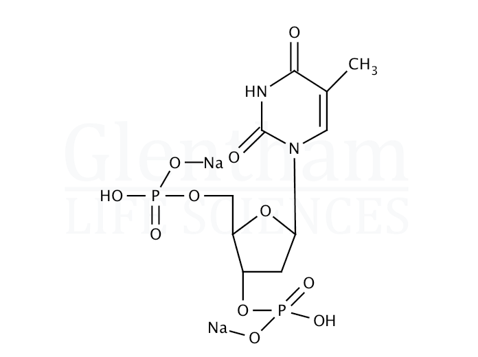 Thymidine 3'',5''-diphosphate disodium salt Structure