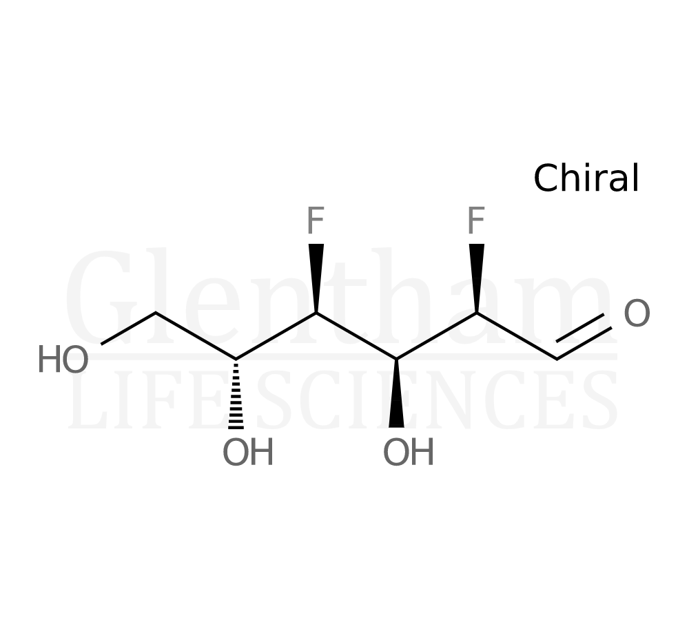Structure for  2,4-Dideoxy-2,4-difluoro-D-glucose  (38711-44-3)