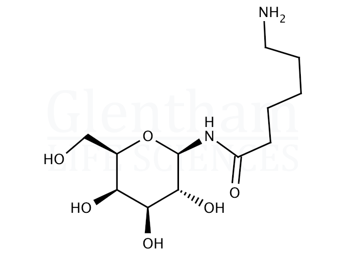 N-ε-Aminocaproyl-β-D-galactopyranosylamine Structure